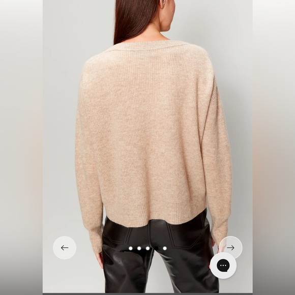 Michael Stars Lana Cashmere V-Neck Sweater - Picture 6 of 6